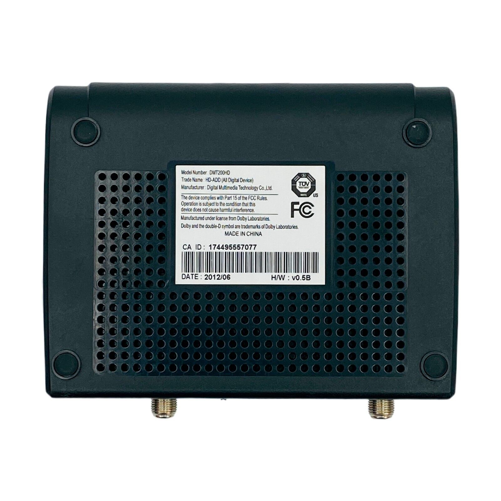 DOLBY DMT-200HD Cable One All Digital User